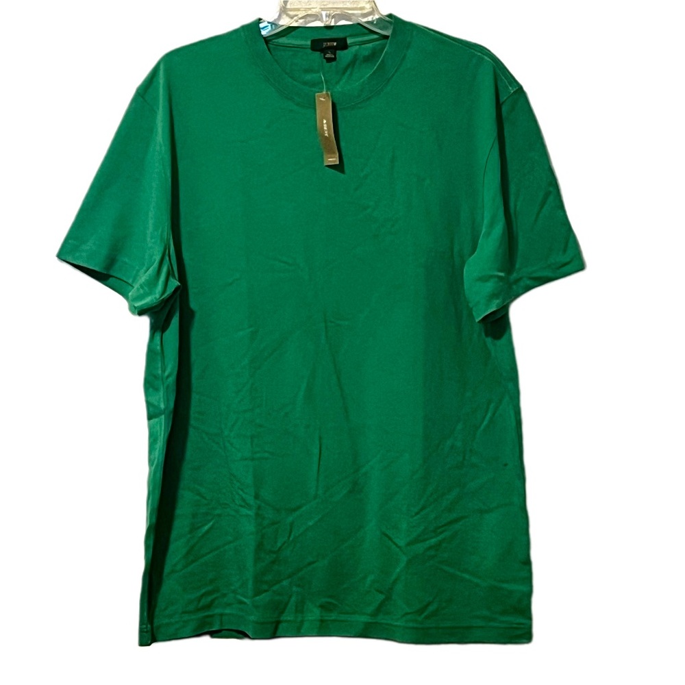 J. Crew Cotton Tee Shirt L | Green/Cotton |NWT | Everyday Essential Streetwear